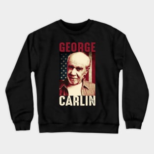 George Carlin American Flag Crewneck Sweatshirt
